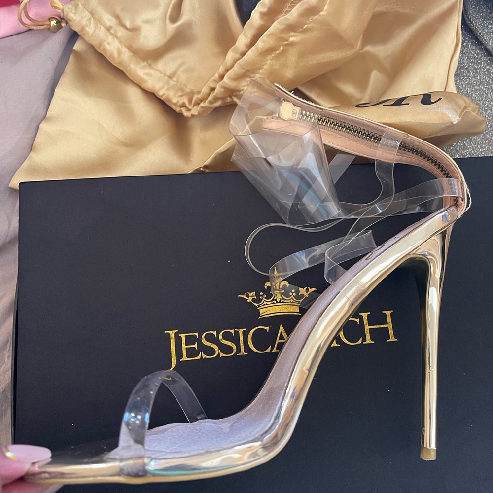 Worn a few times.  Still a lot of wear left.  AS IS